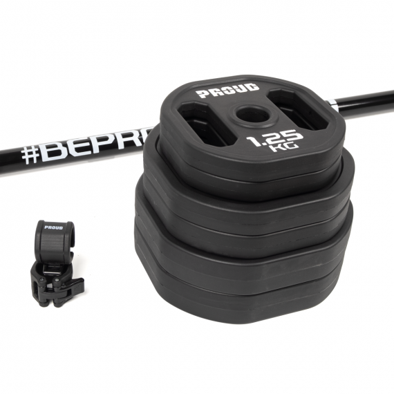 SZTANGA TYPU BODY PUMP POLIURETANOWA BLACK PROUD