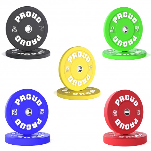 OBCIĄŻENIE OLIMPIJSKIE PROUD TRAINING BUMPER PLATE COLOUR