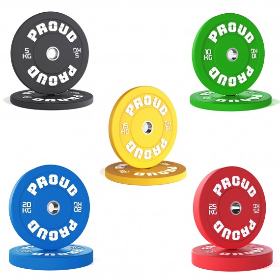 OBCIĄŻENIE OLIMPIJSKIE PROUD TRAINING BUMPER PLATE COLOUR