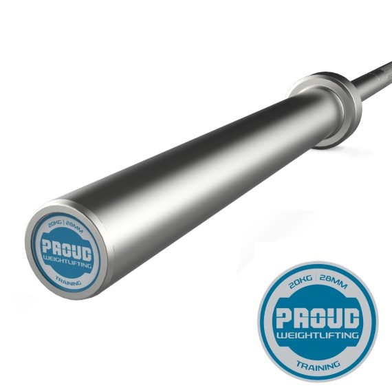 GRYF OLIMPIJSKI TRENINGOWY PROUD WEIGHTLIFTHING TRAINING BAR 20KG