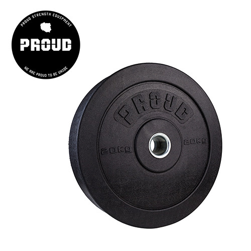 OBCIĄŻENIE PROUD BUMPER PLATES BY HI-TEMP - BLACK 20KG